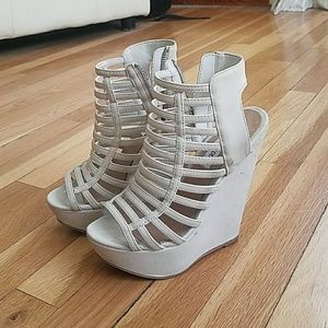 Steve Madden caged wedges